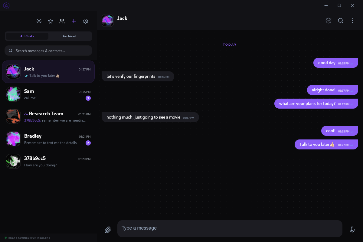 Entropy Messenger UI